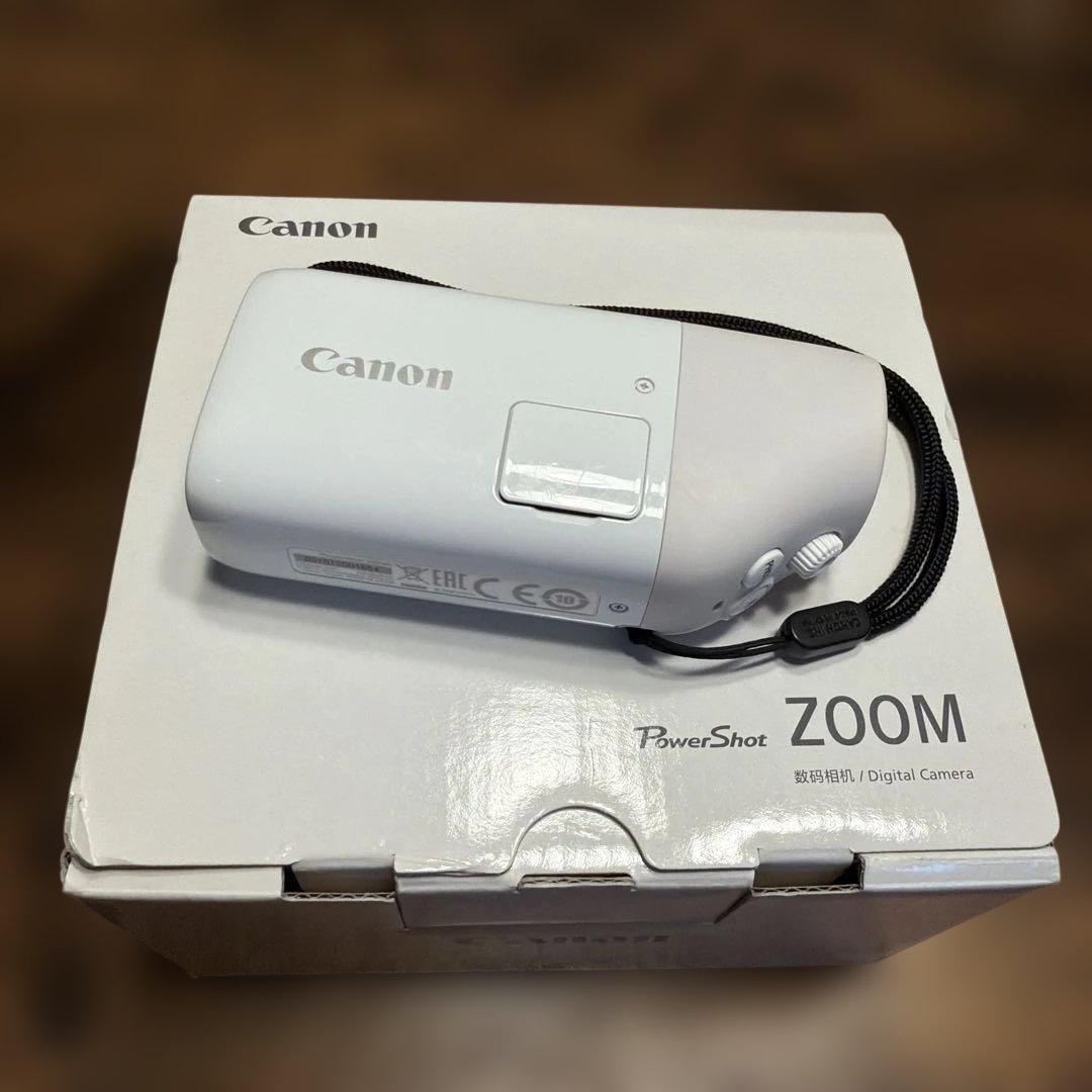 真*様 Canon コンデジPowerShot ZOOM ホワイト カード付き