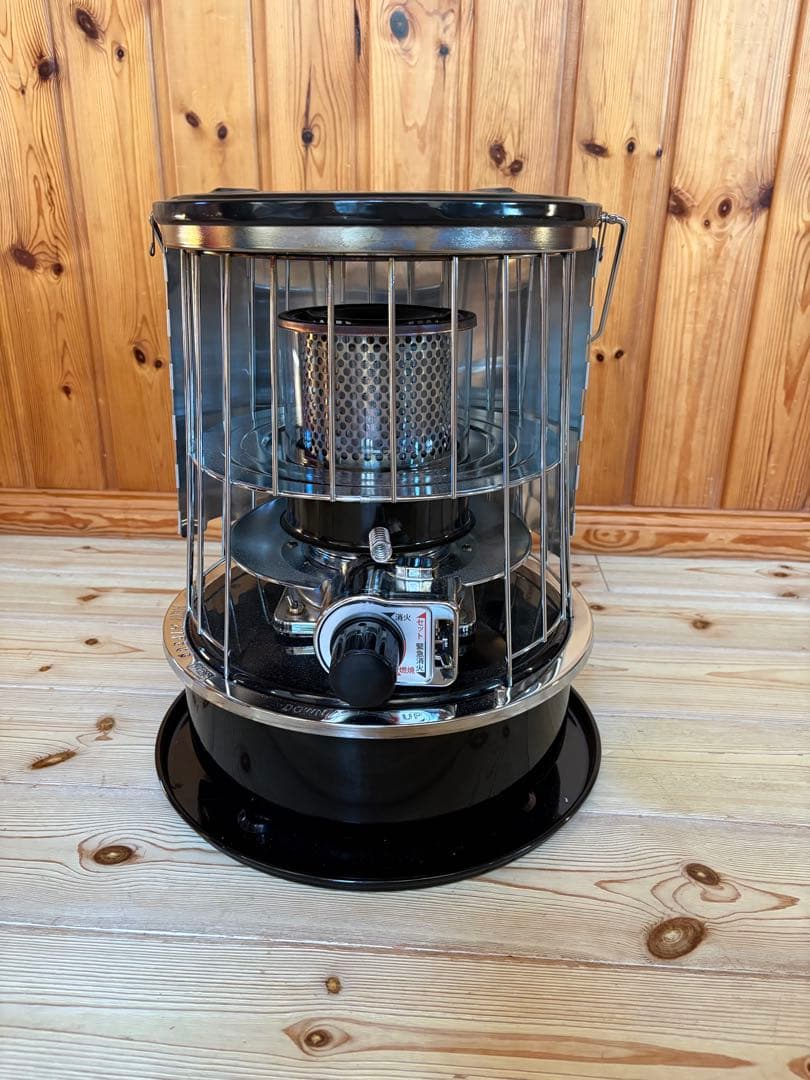 NEWアルパカ石油ストーブ 専用ケース・反射板・替芯•五徳付き・ブラック