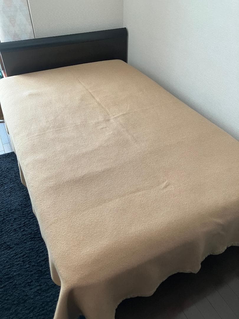 大判 キャメル100%毛布 190X240cm