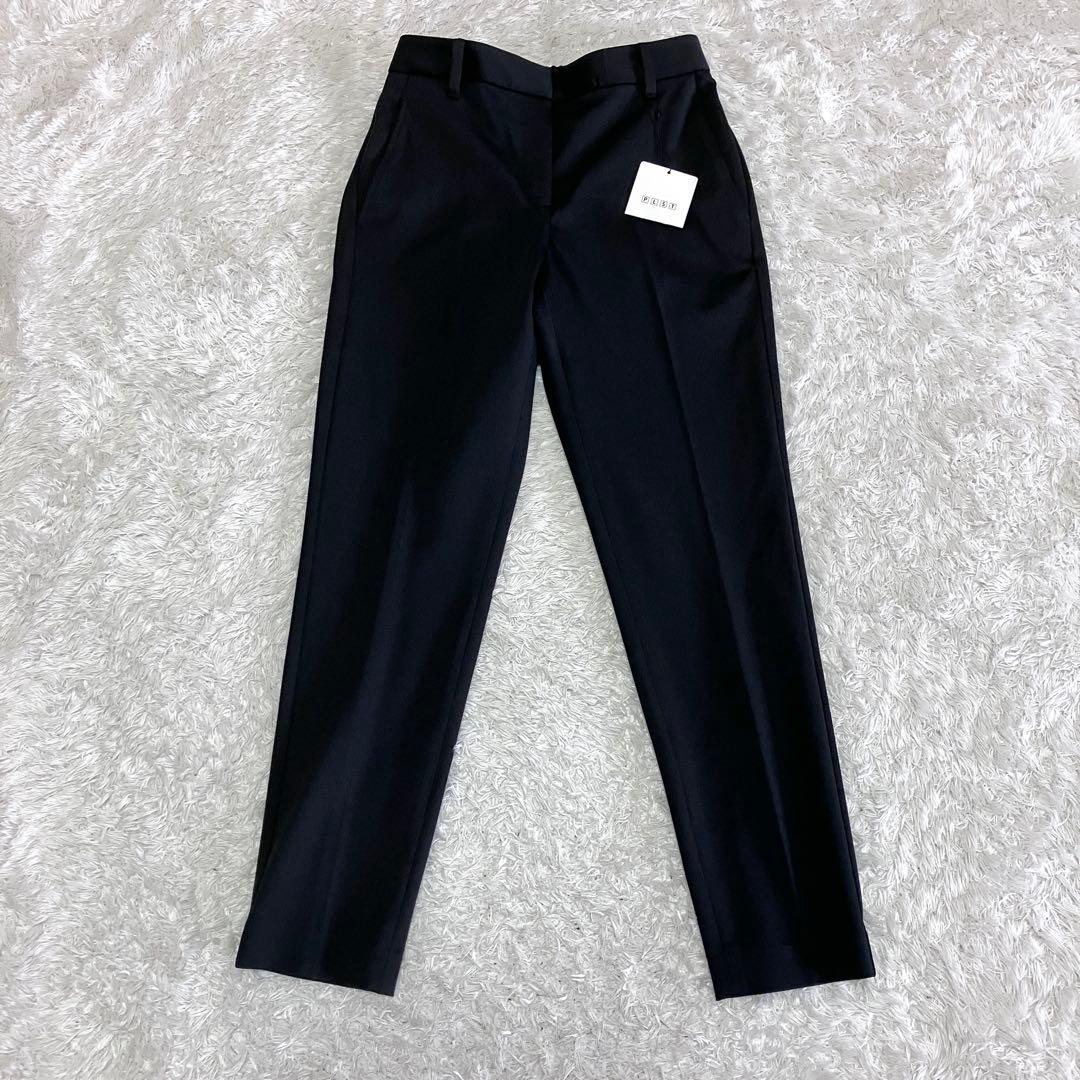 新品 未使用 プラステ ノーカラージャケット パンツスーツ セットアップ 黒