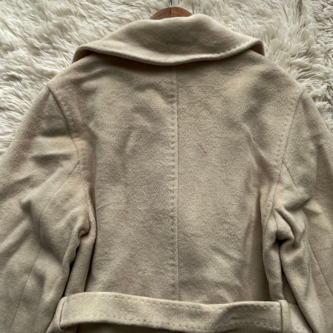 極美品✨マックスマーラ　ロングコート　マニュエラ　カシミヤ　ベルト　マキシ丈　L