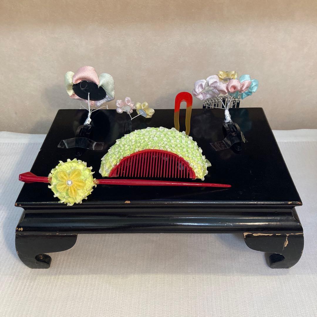 専用　七五三　小さめさん対応　夢色花櫛揃え　花簪　ビラ簪　Uピン簪　後挿し