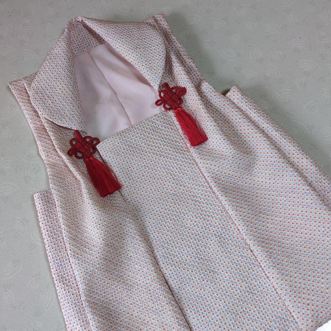 七五三３歳女の子正絹総絞り手縫いの被布(中綿無し）