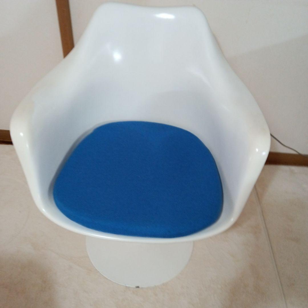 Knoll　チューリップチェア　ブルー　ビンテージチェア　アームチェア