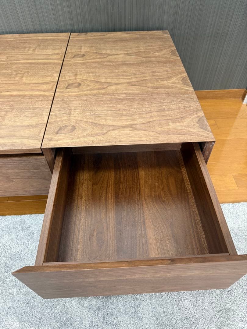 美品【LOWYA】センターテーブル　ローデスク　昇降式