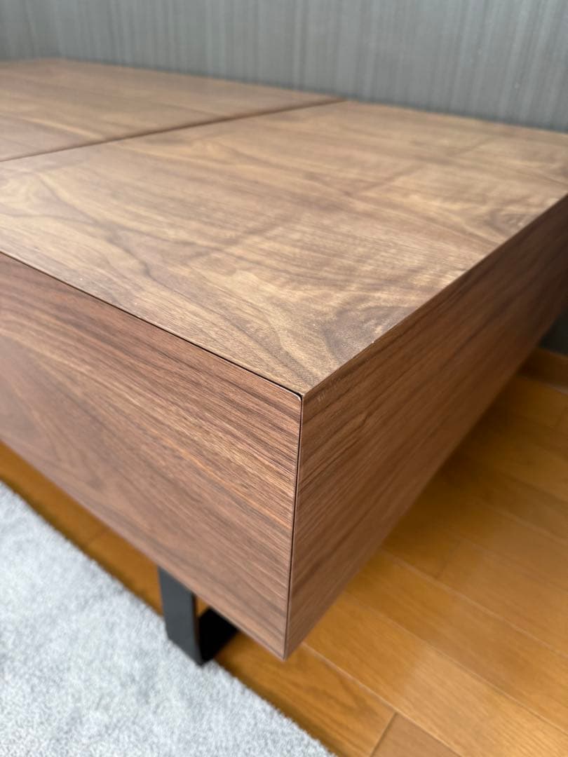 美品【LOWYA】センターテーブル　ローデスク　昇降式