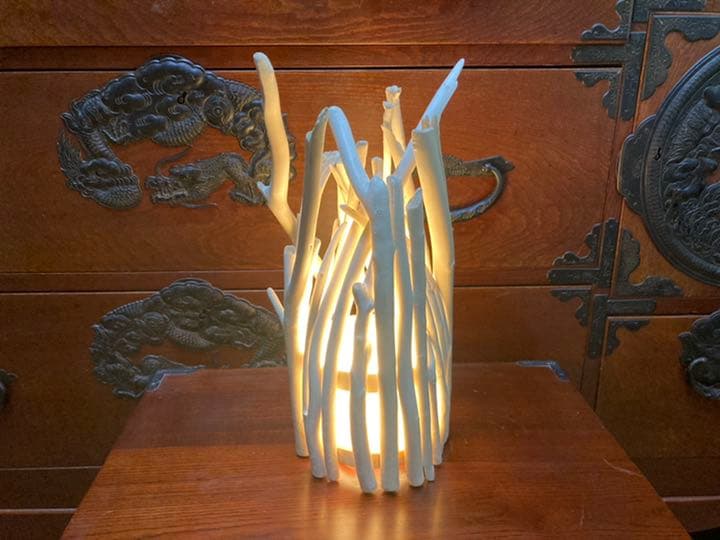 ハンドメイド 流木ライト