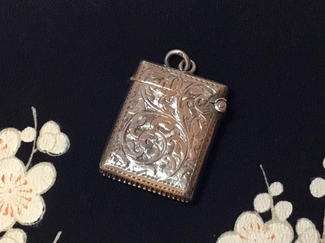 アンティーク シルバー マッチケース バーミンガム 1908年 15.2g