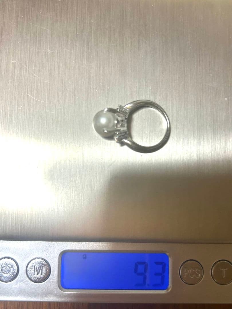 真珠　ネックレス　イヤリング　指輪　pt900 k14wg シルバーダイヤモンド