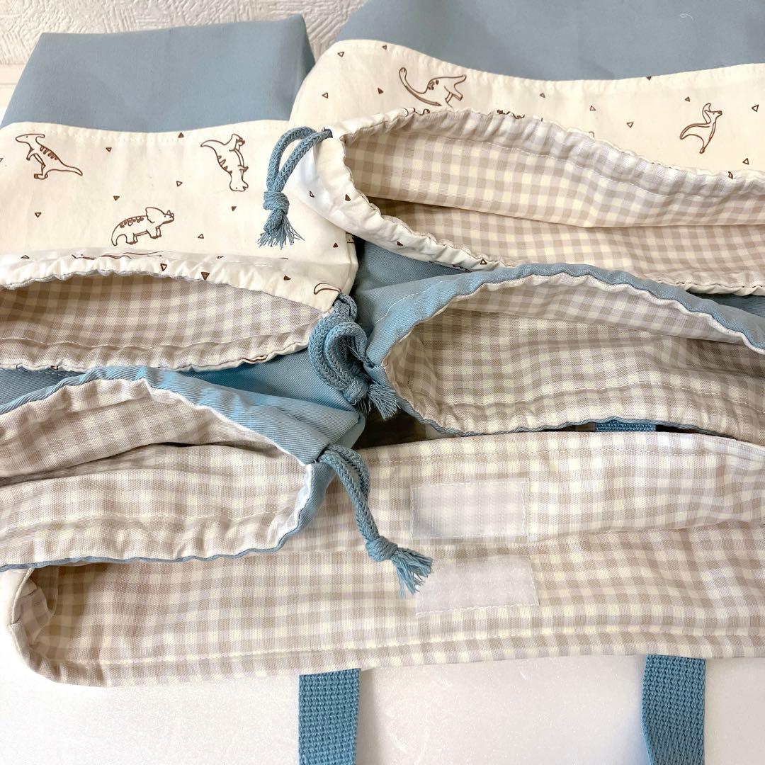 レッスンバッグ 巾着袋　お弁当袋　コップ袋　お着替え袋　ランチョンマット