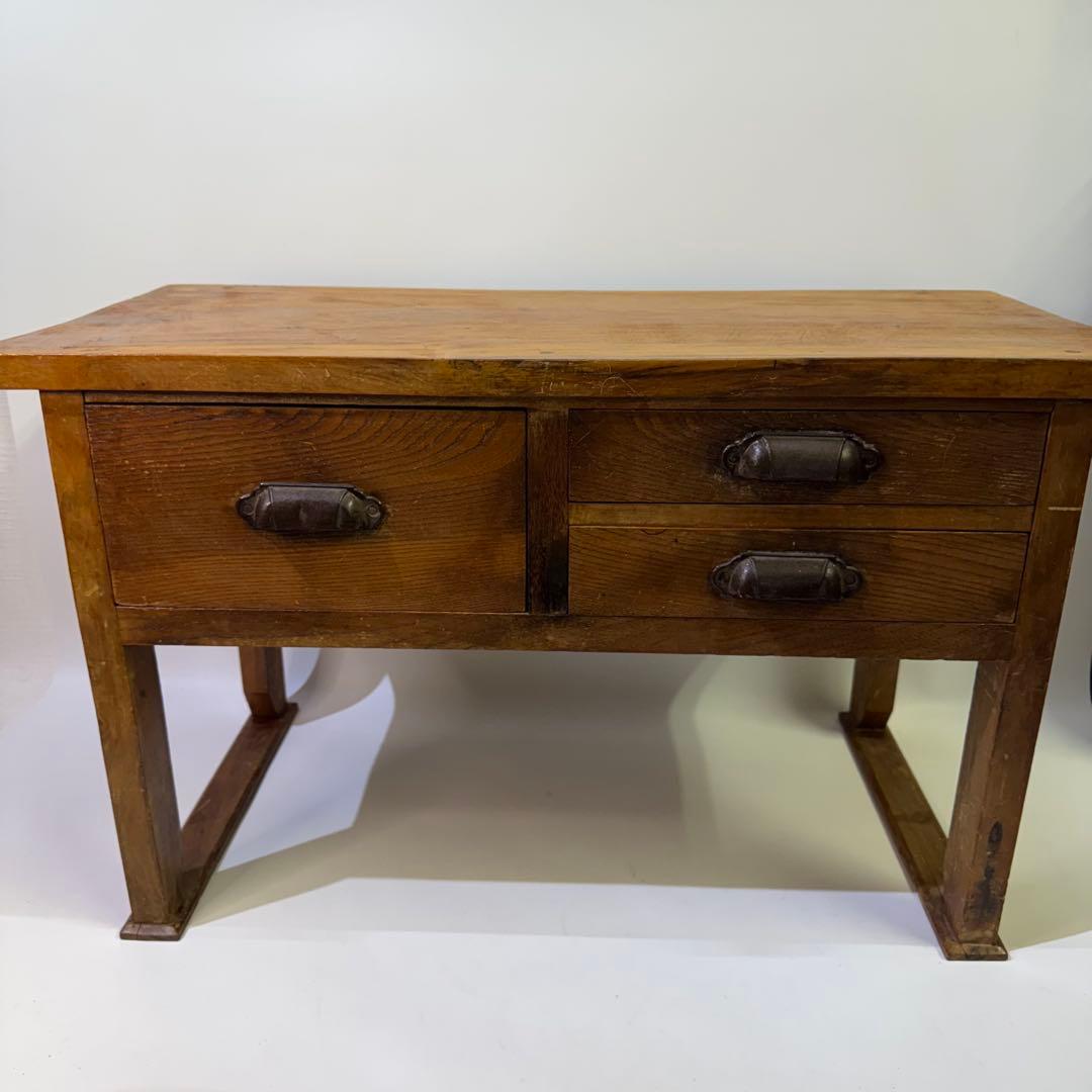 アンティーク　文机　時代物　高さ40cm 幅67cm