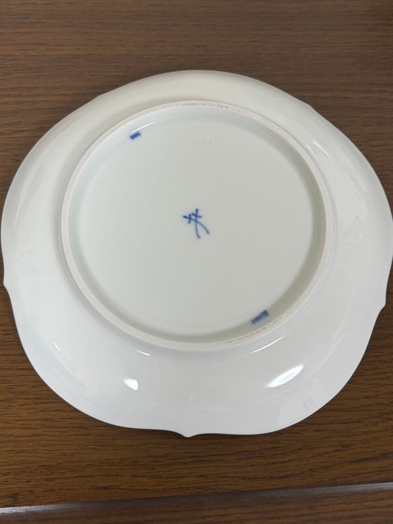 マイセンMEISSEN ★ブルーオーキッドケーキプレート 皿 2枚セット 美品