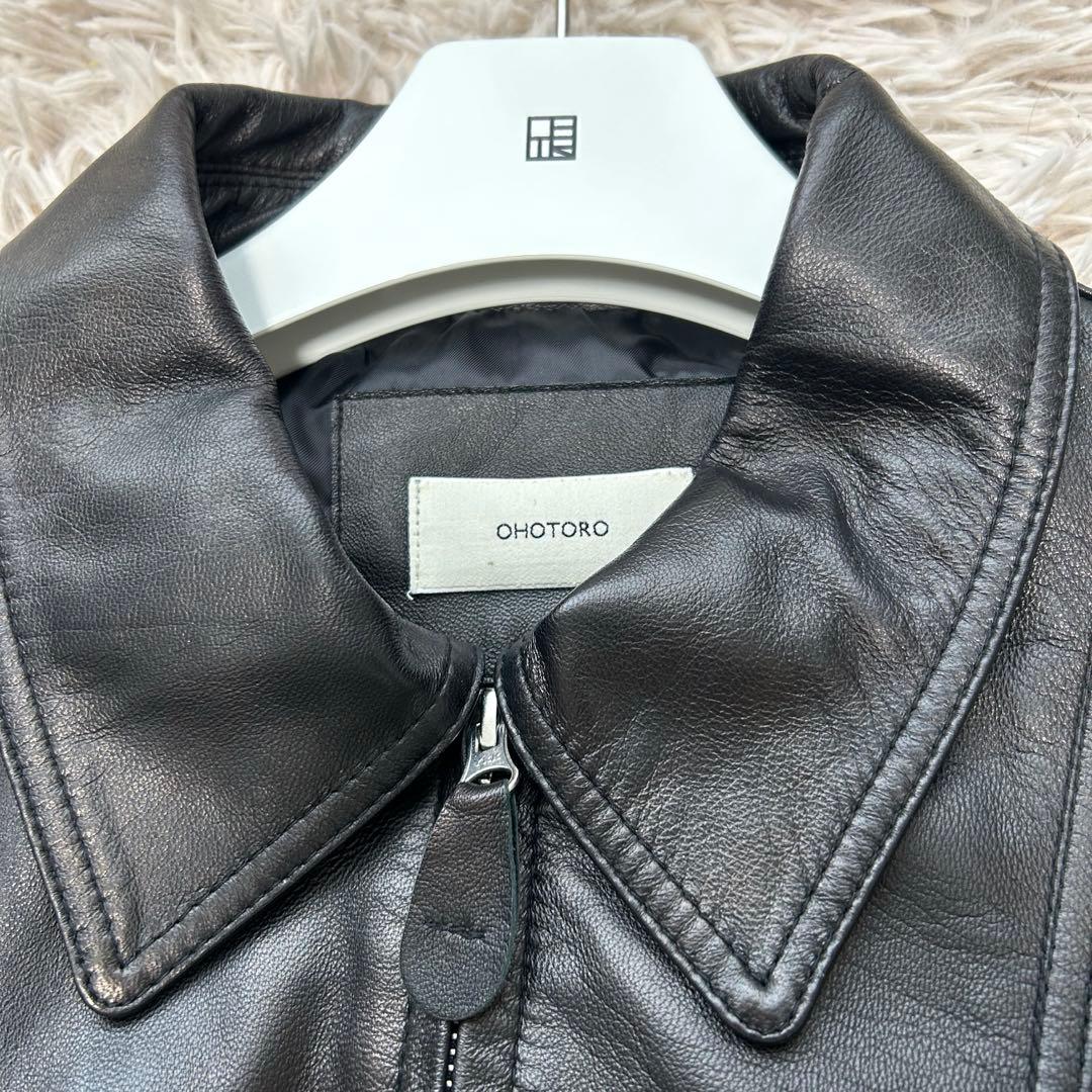 ohotoro A2 lambskin jacket レザージャケットラムスキン