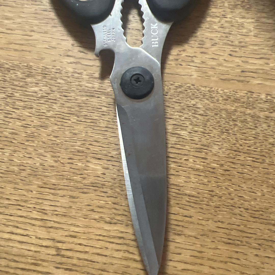 BUCK ステンレススチール はさみ レザーケース付き