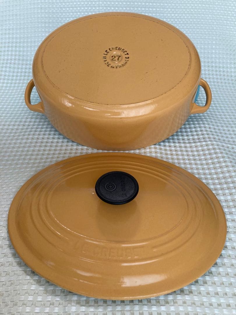 Le Creuset ル・クルーゼ　ココット・オーバル27cm サフランイエロー