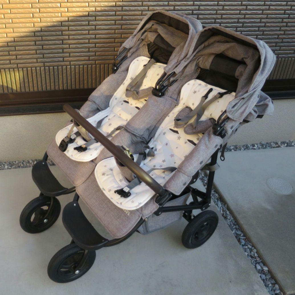 エアバギー ココダブルEX フロムバース　双子ベビーカー ストローラーマット付