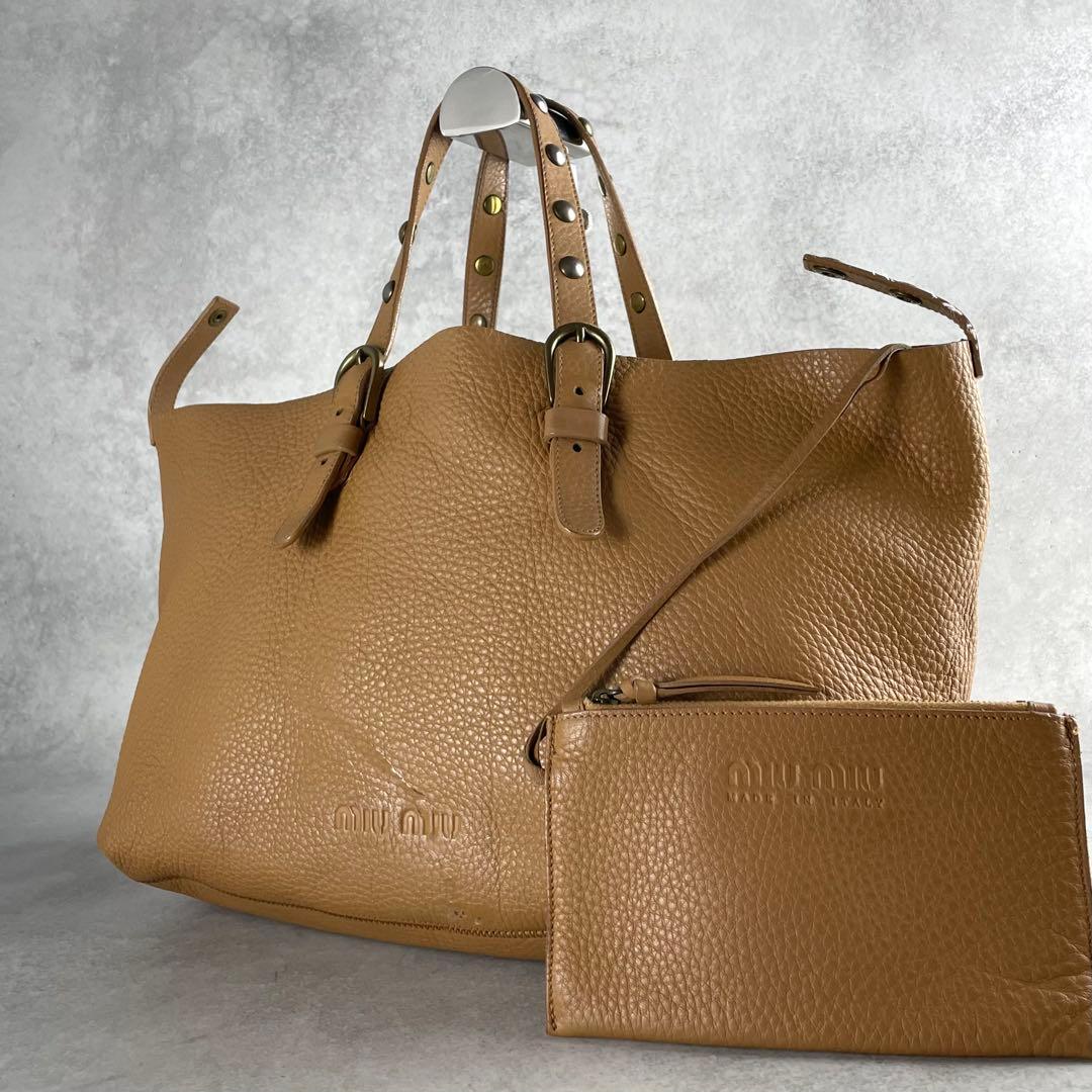 Special✨ miumiu archive tote bag brown