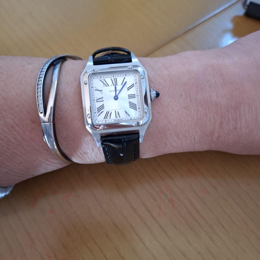 スクエア型クォーツ腕時計サントスデュモンデザイン