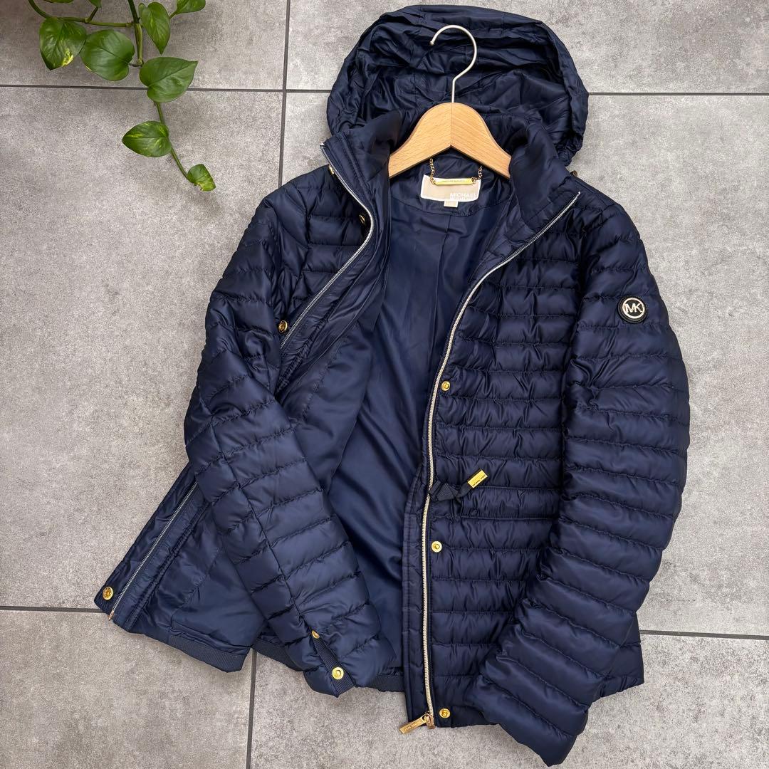 極美品　MICHAEL KORS ネイビー　ダウンジャケット S 2WAY