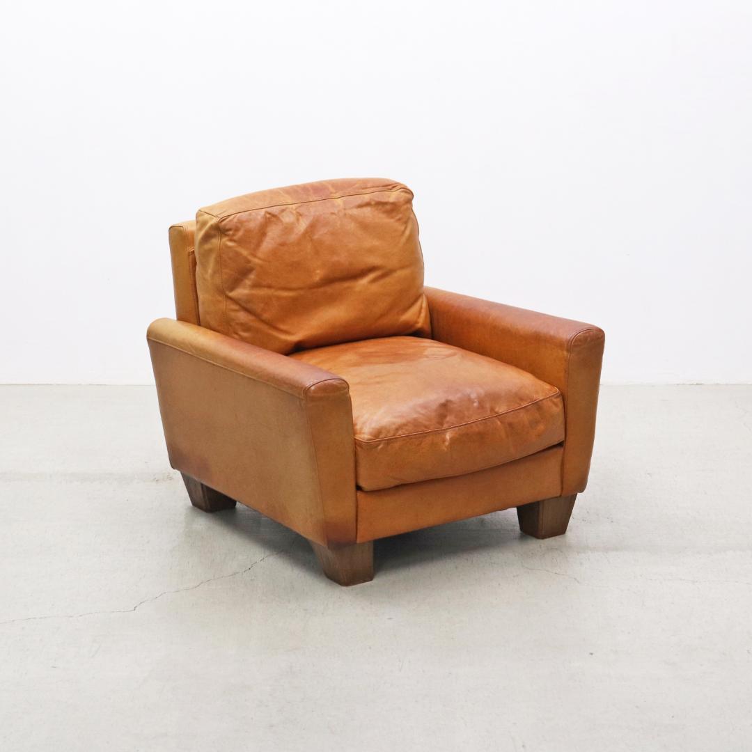 アクメ ファニチャー フレスノ ソファ 1P 1シーター 本革 レザー