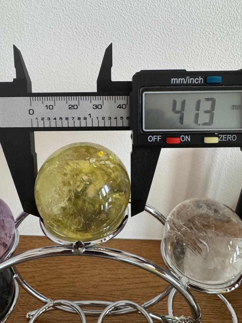 【透明度抜群】シトリン スフィア 丸玉