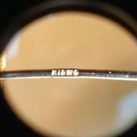 南洋パール　ティアドロップ　フックピアス　K18WG　ライトグレー