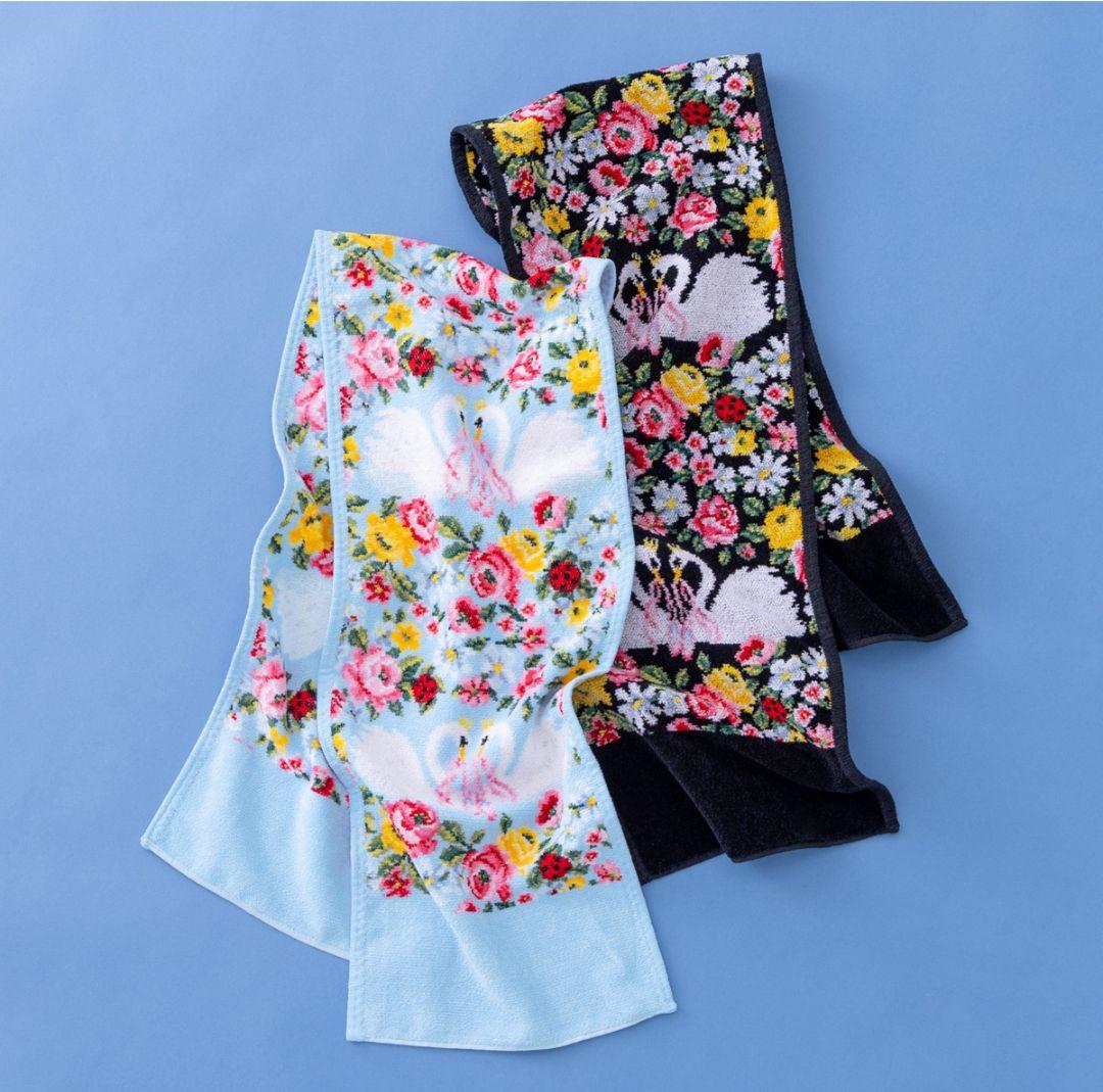 ミー♥新品未使用♪フェイラー＆チャコット♪オデットスポーツタオル♪ブラック