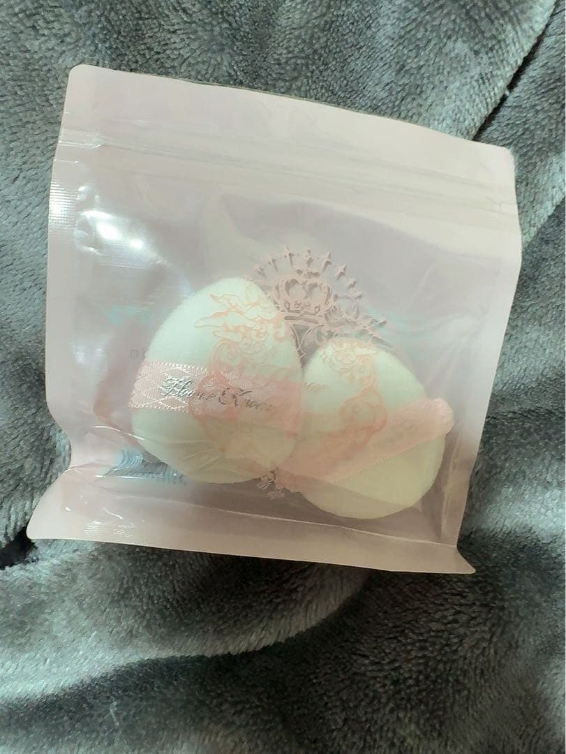 (新品未使用)FrowerKnows シェルズジュエル 収納ボックス＋パフ2点
