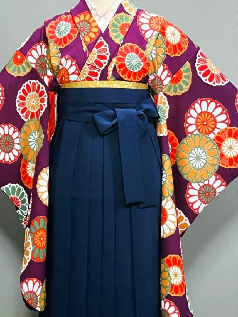 1／2成人(10才)　女の子用　着物袴セット