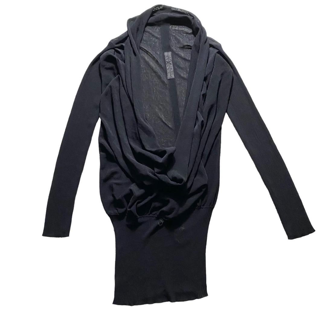 Rick Owens（リックオウエンス）ヴィンテージ ブラック ドレープ ドレス