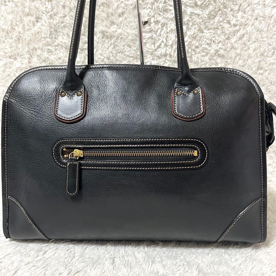 ✨希少✨ ソメスサドル トートバッグ ステッチ オールレザー 黒