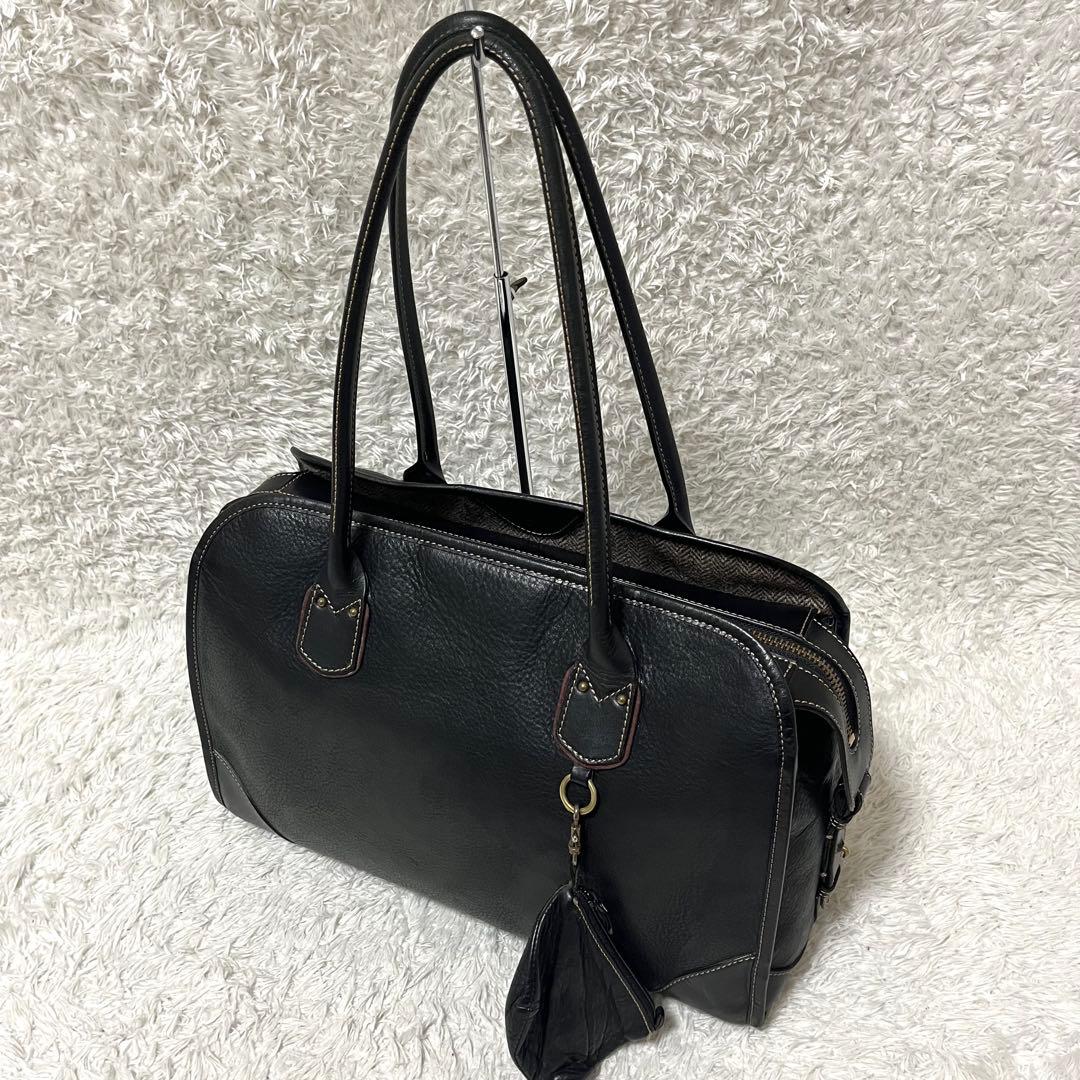 ✨希少✨ ソメスサドル トートバッグ ステッチ オールレザー 黒