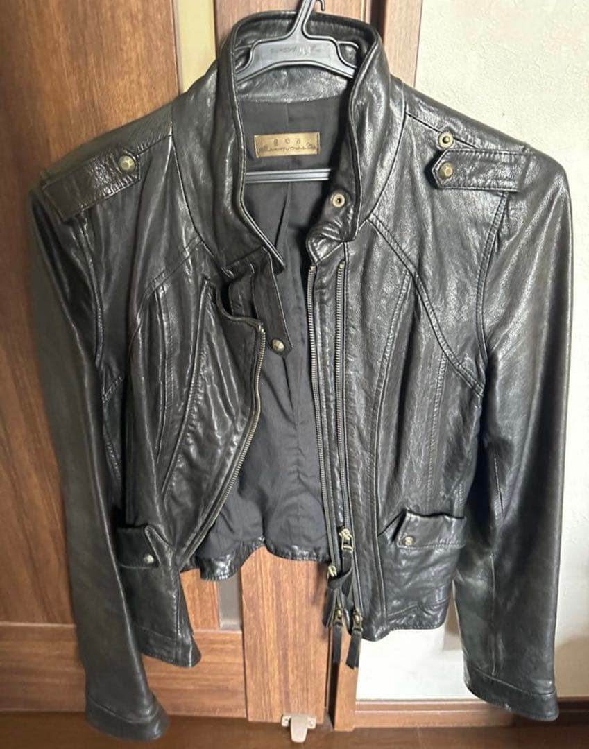 goa ブラック　レザージャケット（レディース）