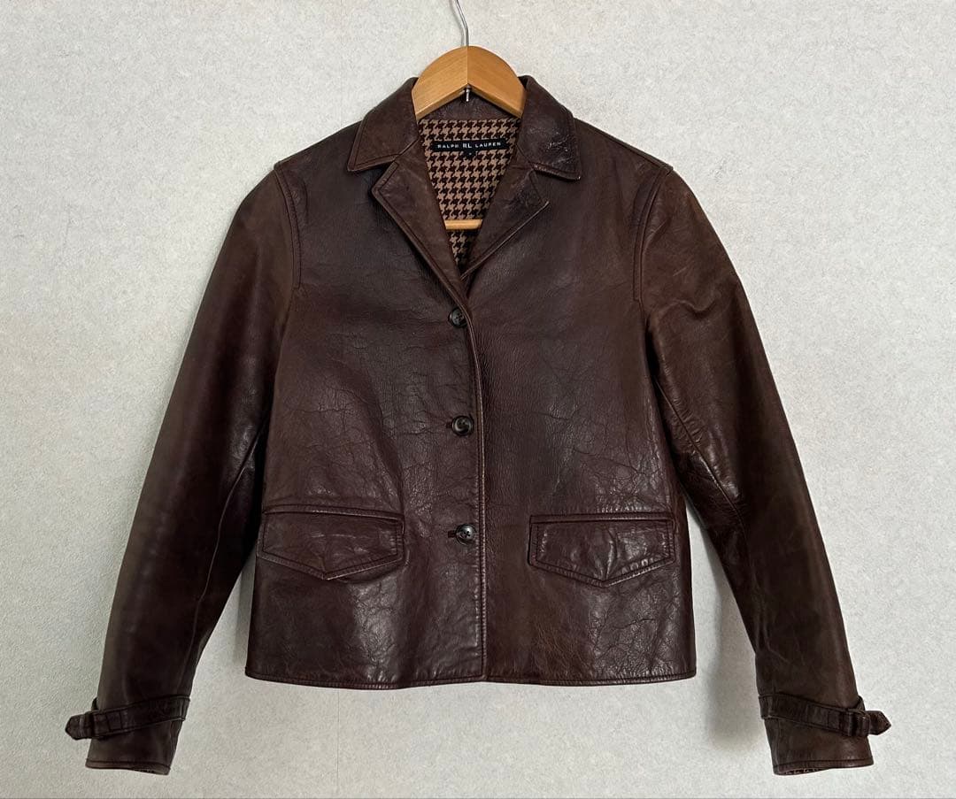 ラルフローレン　カーコート レザージャケット rrl ライダース　ブルゾン