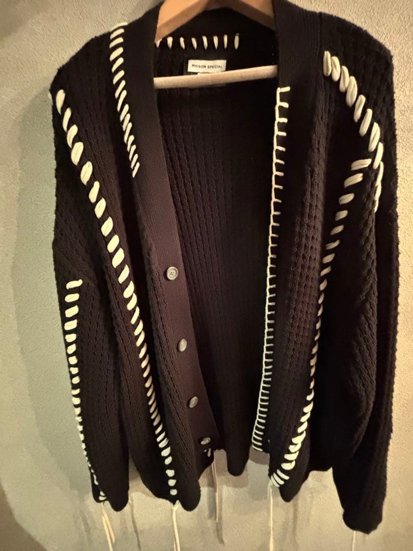 MAISON SPECIAL ブラックカーディガン