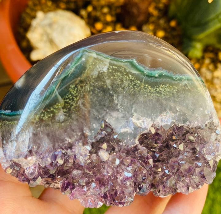 アメジスト クラスター 紫水晶 原石　瑪瑙母岩　紫水晶カッサ