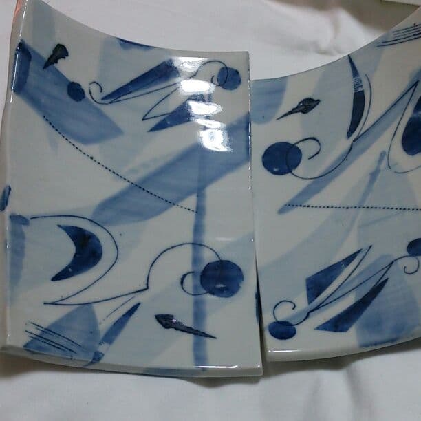 中古 角皿 3枚セット　柴田良三作品