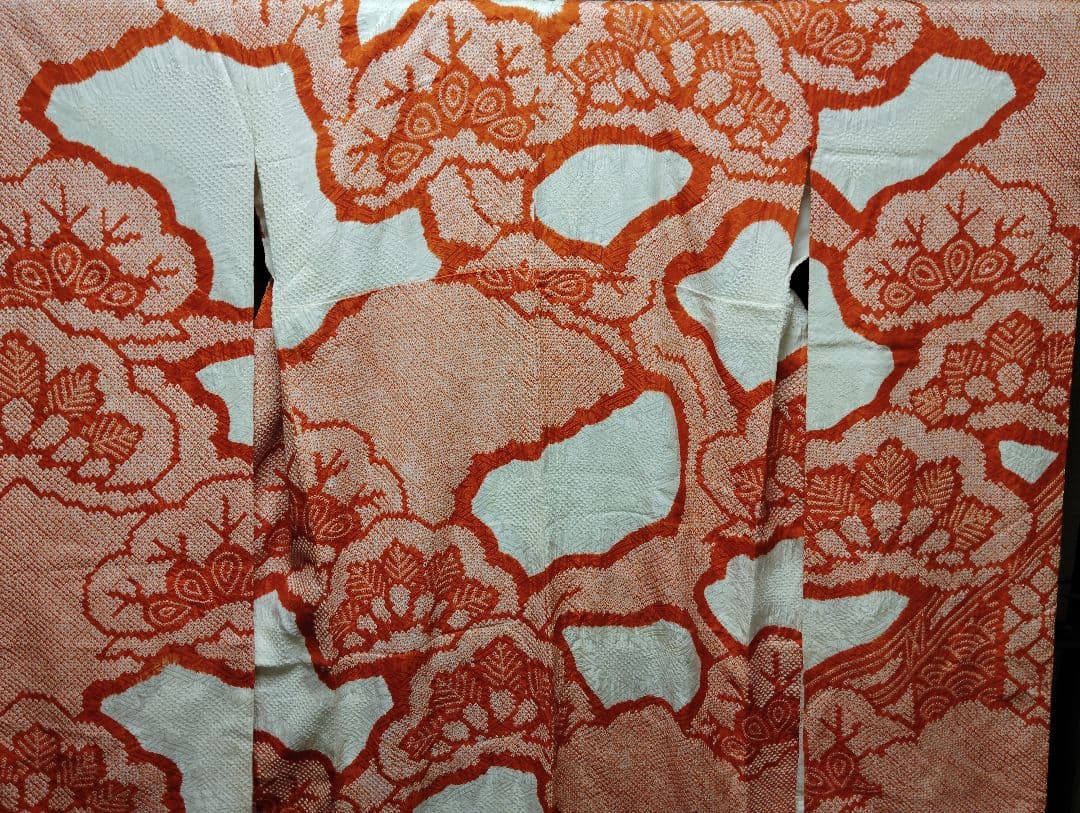 総絞り振袖と袋帯セット