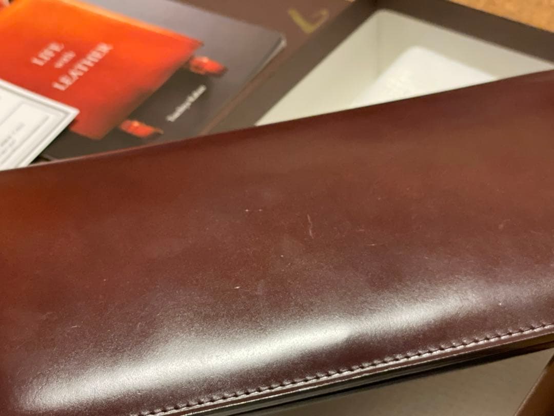◆感謝価格◆希少品◆土屋鞄◆コードバン長財布◆小銭入れあり◆