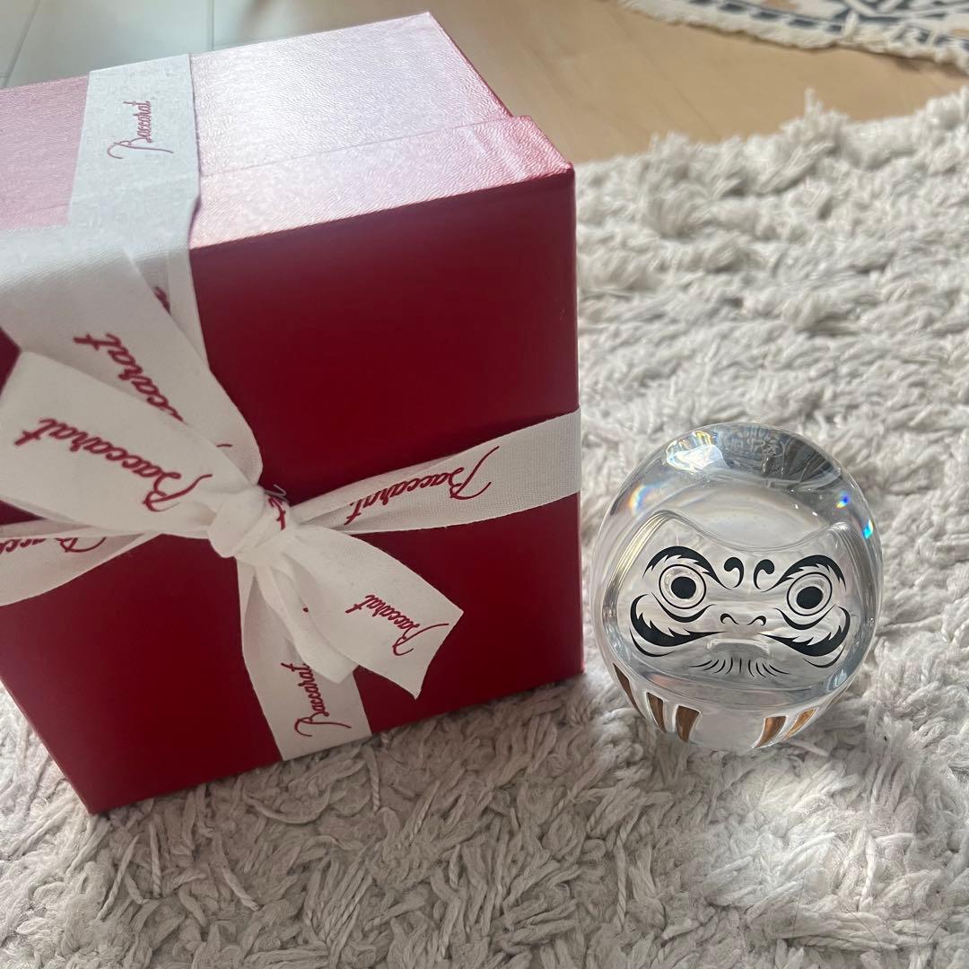 Baccarat ダルマ クリスタル置物 バカラ ガラス インテリア 縁起物