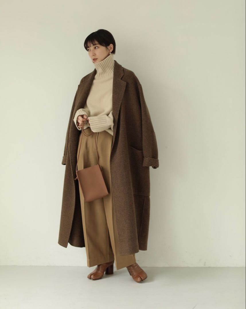 【本日購入限定値下げ】TODAYFUL オーバーチェックコート　38サイズ