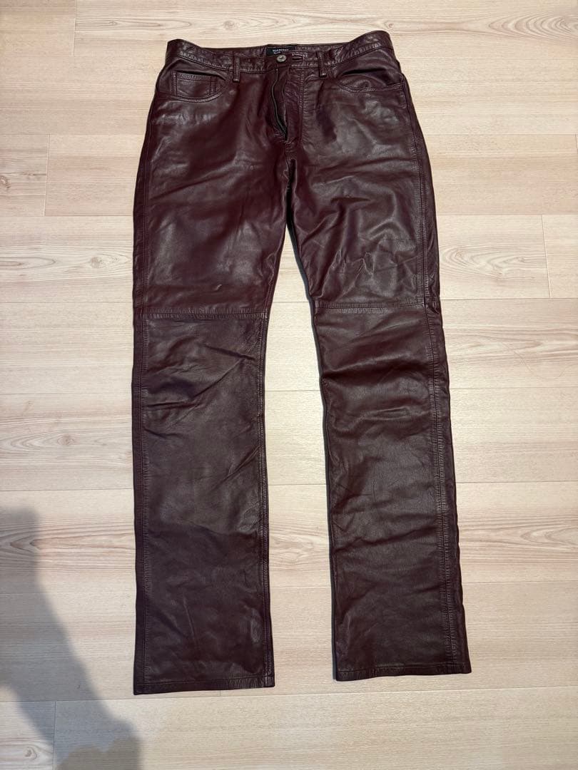 BURBERRY BLACK LABELレザー パンツ79