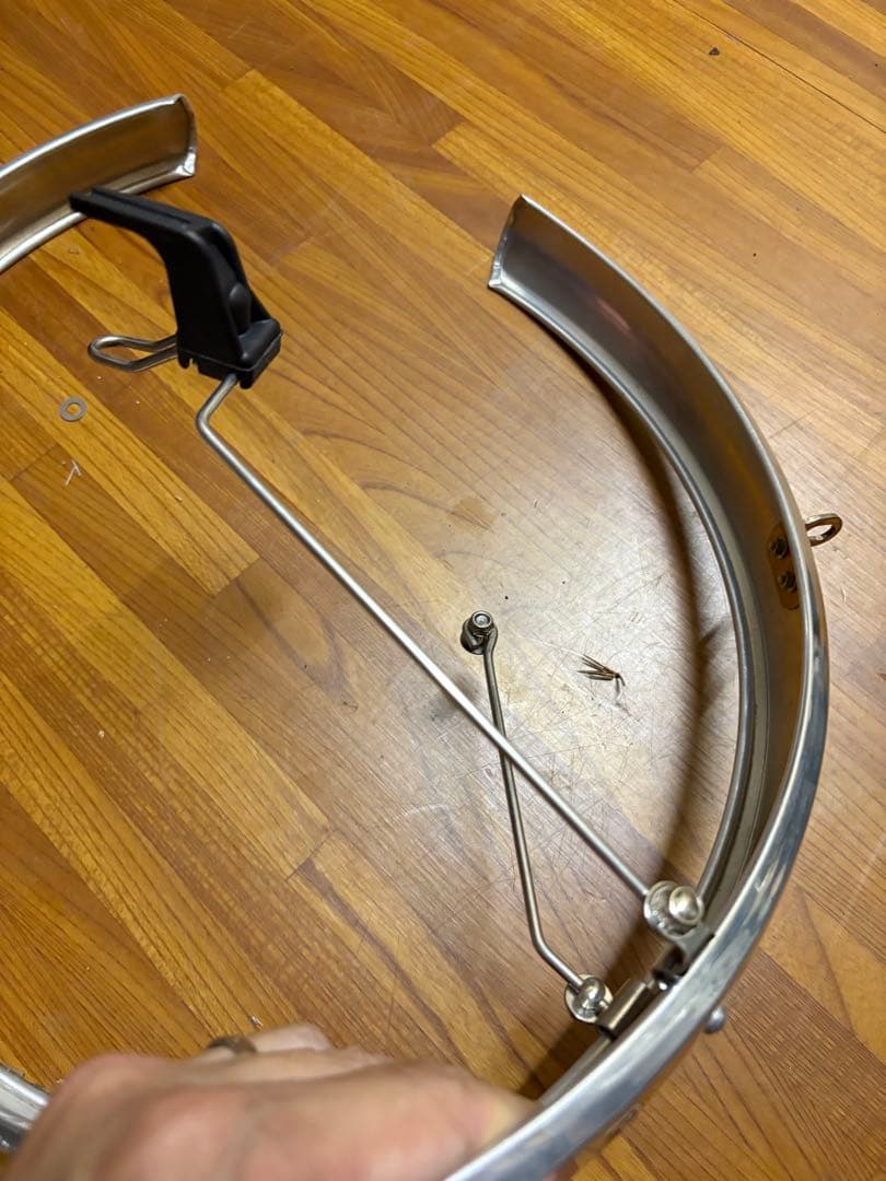 本所フェンダー　ブロンプトン　シルバー