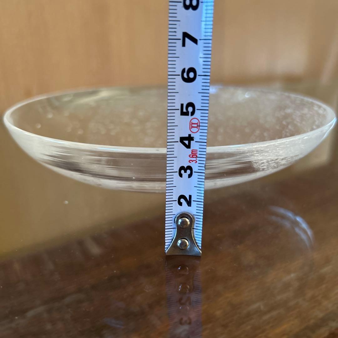 新品◆108荒川尚也　気泡　アワガラス平鉢M 16.0cm 2枚　宙吹きガラス