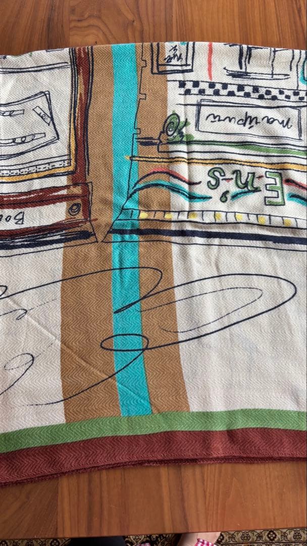 レモン炭酸トゥモローランド大判ストール