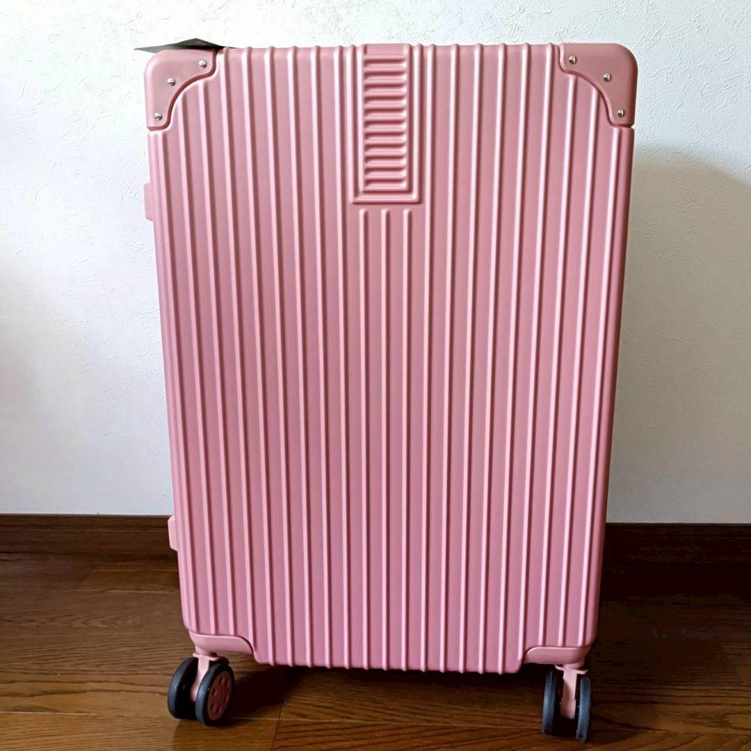 キャリーケース　M　機内持ち込み　ピンク　65L　USBポート　TSAロック