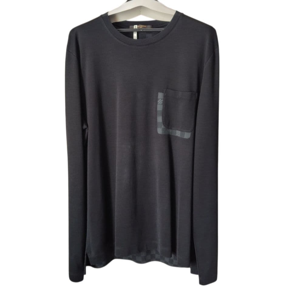 鈴*郎様 ルイヴィトン ダミエ 長袖カットソー XLサイズ メンズ クリーニング