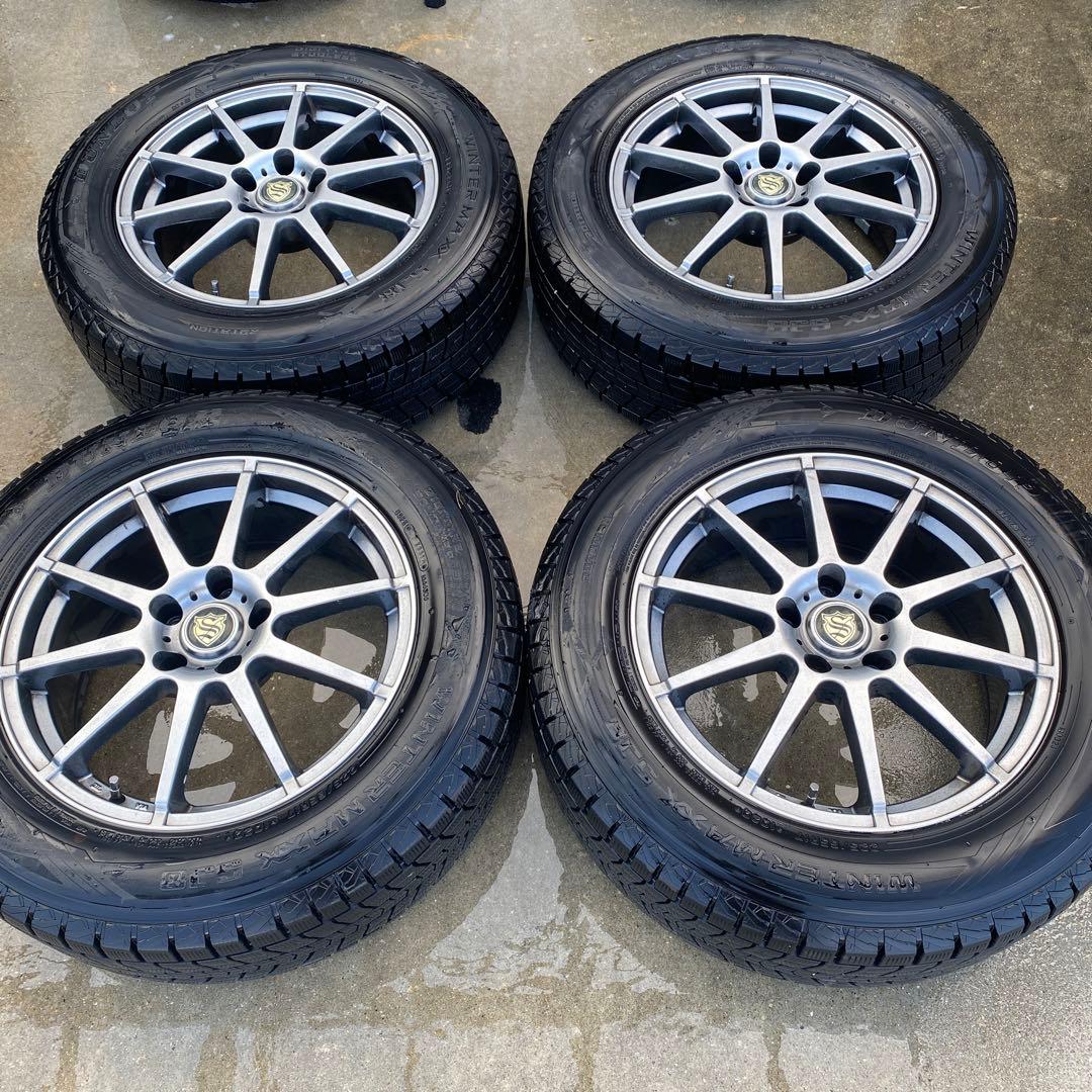 送料込み17インチアルミスタッドレス4本セット