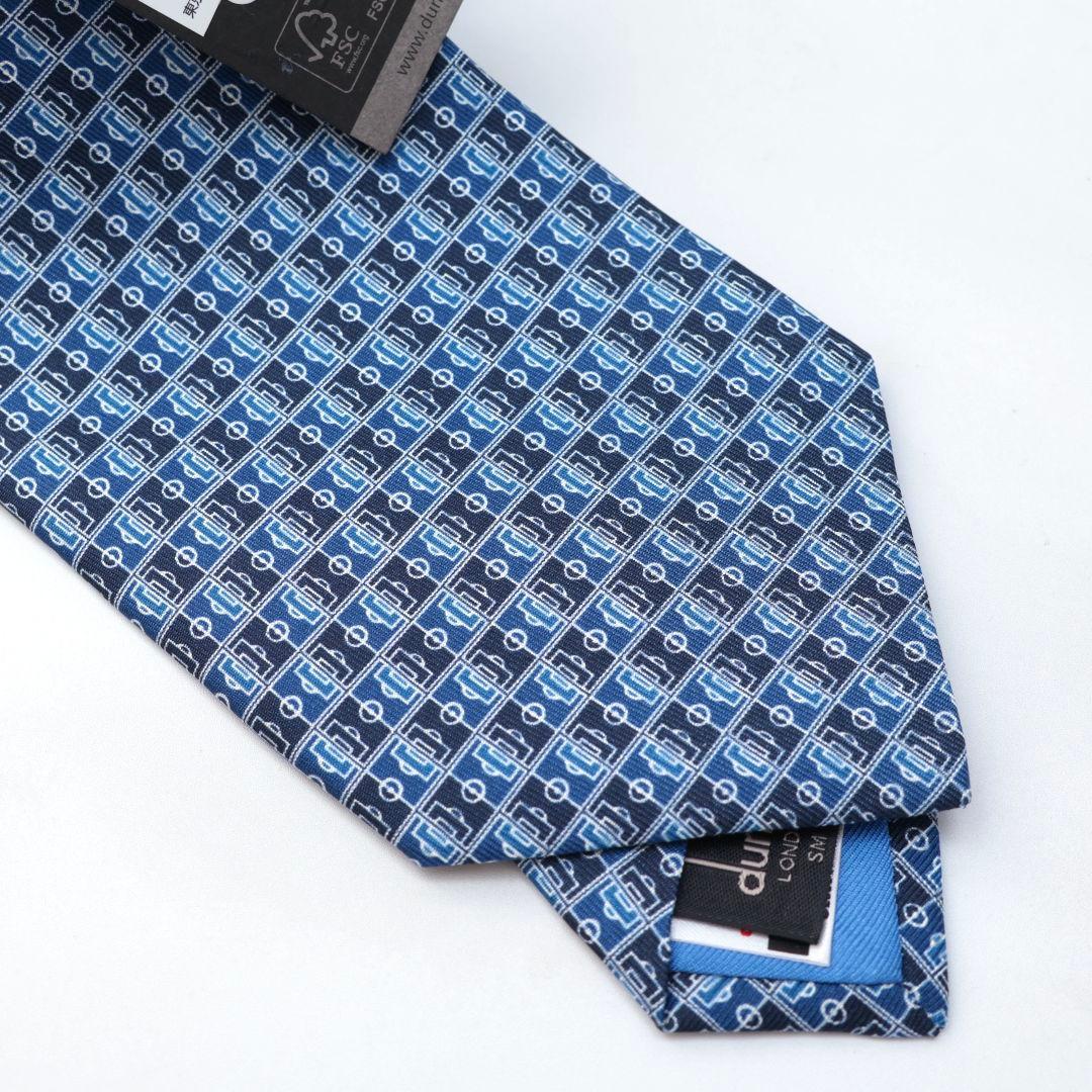 新品未使用　ダンヒル　日本代表　ネクタイ　ネイビー