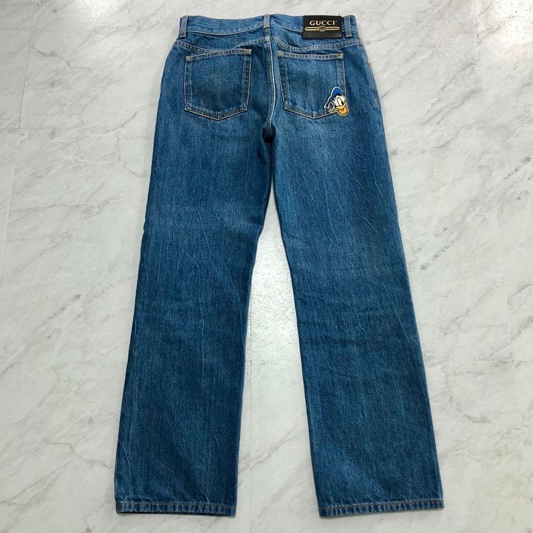 【希少 未使用級】GUCCI デニム Disney ドナルド ハイウエスト 23